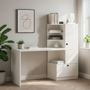 Birou, Smart Space, UnicUtil, 149.5 x 60 x 120 cm, Alb