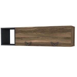 Birou, Style Edge, UnicUtil, 120 x 60 x 143.5 cm, Gri Antracit & Maro , UUDESK09 - Img 8