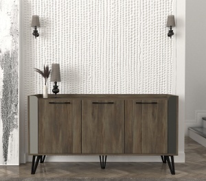 Comoda televizor, Nordic Edge, UnicUtil, 150 x 45 x 80 cm, Maro, UUCOM11 - Img 1
