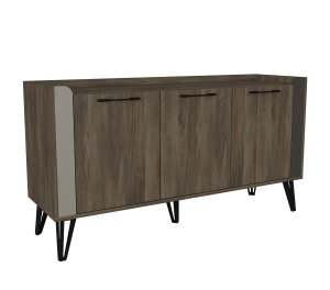 Comoda televizor, Nordic Edge, UnicUtil, 150 x 45 x 80 cm, Maro, UUCOM11 - Img 6