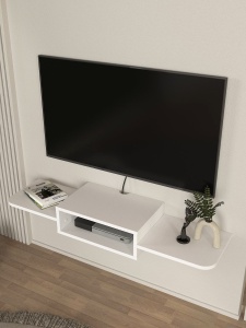 Comoda TV, Nordic Charm, UnicUtil, Alb - Img 4