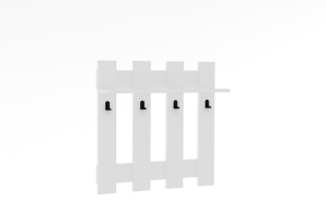 Cuier Elegant, Pure Craft, UnicUtil, 70 x 70 x 18 cm, Alb - Img 7