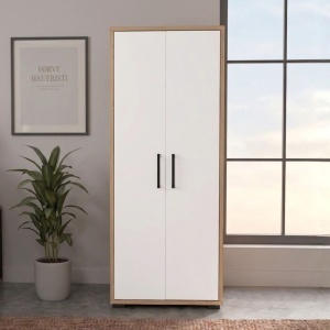 Dulap inalt birou UnicUtil Alb - Stejar 80 x 35 x 178.6 cm - Img 2