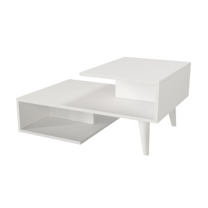 Masa De Cafea, Dynamic Edge, UnicUtil, 90 x 60 x 43.6 cm, Alb - Img 5