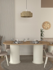 Masa dining, Compact Design, UnicUtil, Crem - Img 2