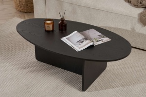 Măsuţă de cafea, Orba Wood, UnicUtil, Negru din lemn, Lățime: 120 cm, Înălțime: 40 cm, Adâncime: 65 cm - Img 4