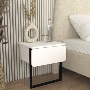 Noptieră, Vala Nightstand, UnicUtil, Alb - Img 3