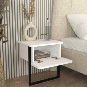 Noptieră, Vala Nightstand, UnicUtil, Alb - Img 4