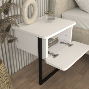 Noptieră, Vala Nightstand, UnicUtil, Alb - Img 7