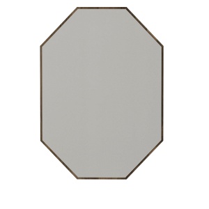 Oglinda de Perete Decorativă, Edge Charm, UnicUtil, 45 x 70 cm, Maro - Img 5