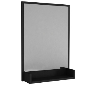 Oglinda de Perete, Shelf Style, UnicUtil, 45 x 12 x 75 cm, Negru, UUOGL01 - Img 5