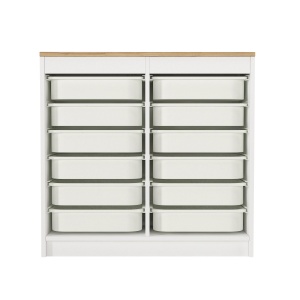 Organizator, Compact Storage, UnicUtil, 89 x 34 x 85 cm, Alb-Maro - Img 6