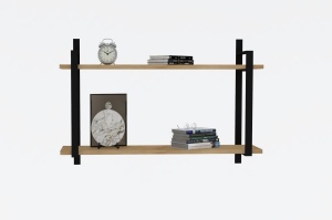 Rafturi perete, Solid Base, UnicUtil, 90 x 60 x 22 cm, Nuc - Img 5