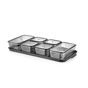 Set 13 recipiente alimentare , UnicUtil, Sturdy Versatile, Antracit - Img 4