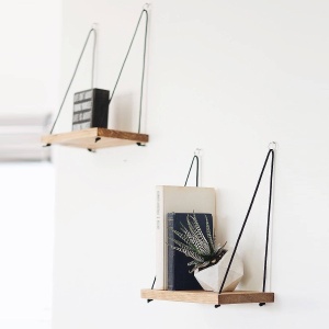 Set 2 Rafturi perete, Vintage Line, UnicUtil, 40 x 50 x 13 cm, Nuc - Img 4