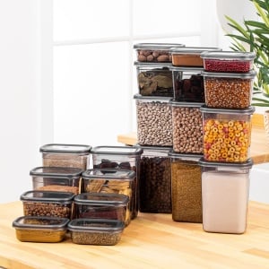 Set 20 recipiente alimentare , UnicUtil, Durable Stylish, Antracit - Img 1