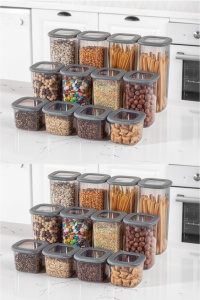 Set 24 recipiente alimentare , UnicUtil, Lightweight Sturdy, Antracit - Img 10