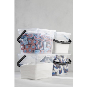 Set 4 recipiente alimentare , UnicUtil, Compact Premium, Alb - Img 4