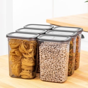 Set 6 recipiente alimentare , UnicUtil, Durable Premium, Antracit - Img 1