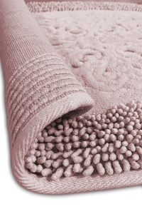 Set covorase baie 2 piese, Chic Finish, UnicUtil, Roz, Multicolor - Img 2