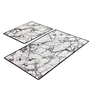Set covorase baie 2 piese, Luxury Touch, UnicUtil, Alb, Multicolor - Img 2