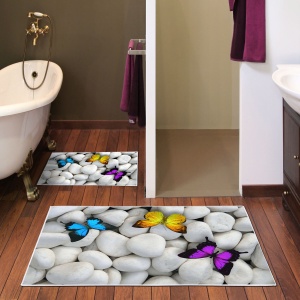 Set covorase baie 2 piese, Ultra Cozy, UnicUtil, Multicolor - Img 1