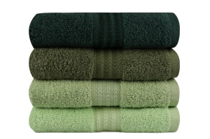 Set prosoape de mana 4 bucati, Sophisticated Texture, UnicUtil, Verde, Verde Deschis - Img 2