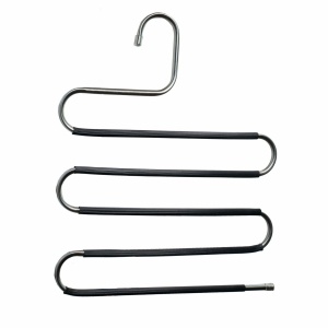 Umeraș din Metal cu spatii multiple, pentru pantaloni, Gri, 1 bucata - Img 3
