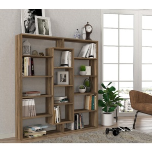 Bibliotecă, Ample Bookcase, UnicUtil, Maro - Img 3