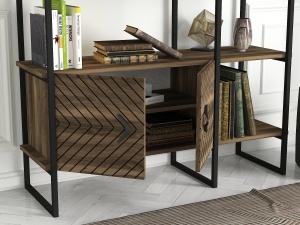 Biblioteca, Modern Zen, UnicUtil, 120 x 39 x 180 cm, Maro - Img 6
