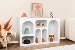 Biblioteca, Timeless Style, UnicUtil, 120 x 37 x 74 cm, Alb - Img 2