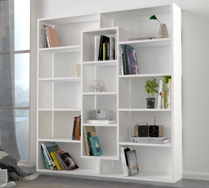 Biblioteca, Zen Space, UnicUtil, 125 x 22 x 135.7 cm, Alb, UUBIB36 - Img 2