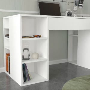 Birou, Dynamic Work, UnicUtil, 145.3 x 59.6 x 74.4 cm, Alb, UUDESK06 - Img 5