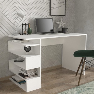 Birou, Modern Space, UnicUtil, 120 x 60 x 75 cm, Alb - Img 4