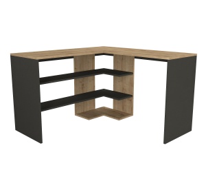 Birou Multifuncțional, Modern Workspace, UnicUtil, 120 x 45 x 73.8 cm, Bardolino-Antracit, UUDESK05 - Img 4