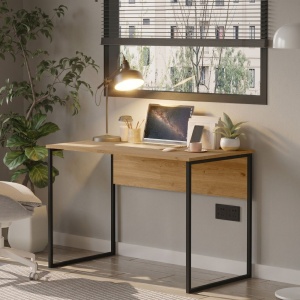 Birou pentru calculator, 110x58.5x73 cm, Rattan, UnicUtil - Img 3