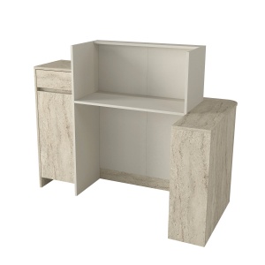 Birou receptie, Sayanora Front Desk, UnicUtil, Travertin Crem, 150 cm - Img 11