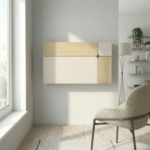 Birou suspendat, Narva Wallmounted Desk, UnicUtil, Crem - Img 4