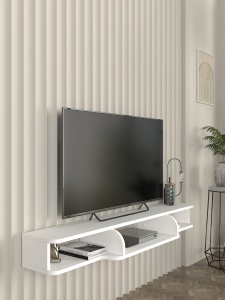 Comoda TV, Cozy Look, UnicUtil, Alb - Img 3