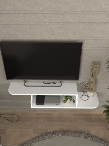Comoda TV, Fresh Design, UnicUtil, Alb - Img 5