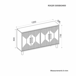Consolă, Roger Saphire, UnicUtil, Stejar Safir, Lățime: 120 cm, Înălțime: 73,6 cm, Adâncime: 29,6 cm - Img 7