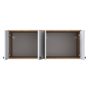 Dulap multifuncțional, Ba120 2670, UnicUtil, Nuc-Alb, Lățime: 120 cm, Înălțime: 46,8 cm, Adâncime: 42,5 cm - Img 8