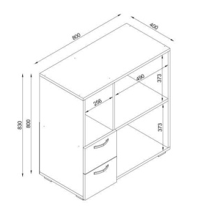 Dulap Organizator Bucatarie, Microwave Stand, UnicUtil, 80 x 40 x 83 cm, Alb, UUORG10 - Img 7