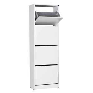 Dulap pentru pantofi, Shc 340, UnicUtil, Alb, Lățime: 51 cm, Înălțime: 157 cm, Adâncime: 26 cm - Img 3
