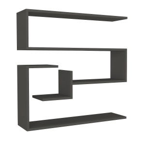 Etajera de Perete, UnicUtil, 90 x 22 x 87 cm, Antracit - Img 6
