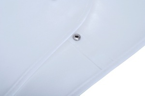 Husa pentru costum, cu maner, din material netesut, Polipropilenă, 60 x 130 cm, Alb, UUHH04 - Img 3