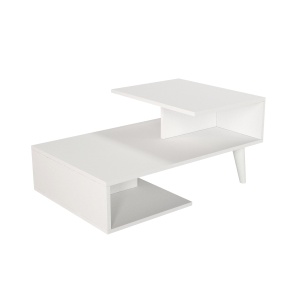 Masa De Cafea, Dynamic Edge, UnicUtil, 90 x 60 x 43.6 cm, Alb, UUMC26 - Img 6