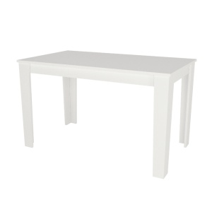 Masă dining living și bucătărie, Darlen, UnicUtil, Alb, 125 cm - Img 6