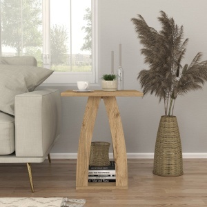Măsuță de cafea Deros din pal melaminat – design compact și modern pentru spații elegante, 45 x 45 x 56 cm - Img 6