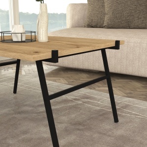 Măsuță de cafea Seramis din pal melaminat, stil compact și funcțional pentru living, 72 x 59.6 x 39 cm - Img 3